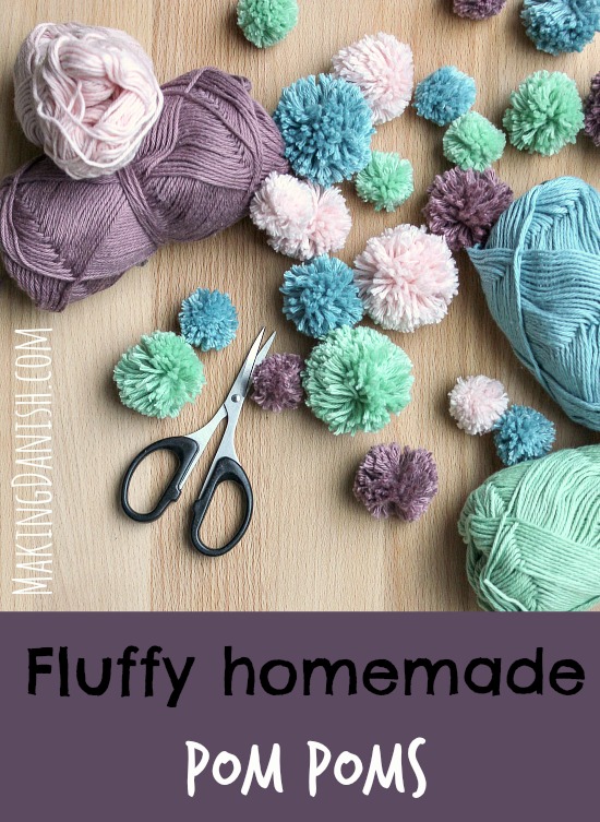 DIY Pom Poms, How to Make Fluffy Pom Poms