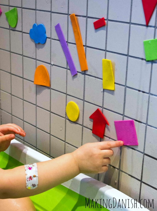 Fun Bath Time Activity: Foam Shapes - Between Carpools