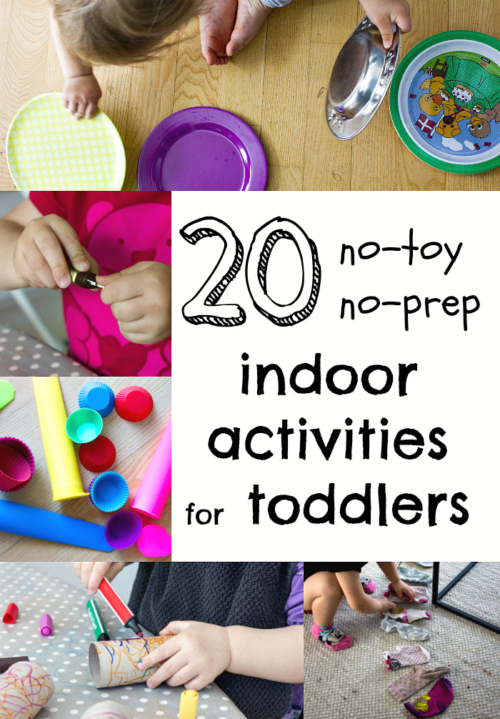 100+ No-Prep Indoor Activities for 2 & 3 Year Olds - Happy Toddler Playtime