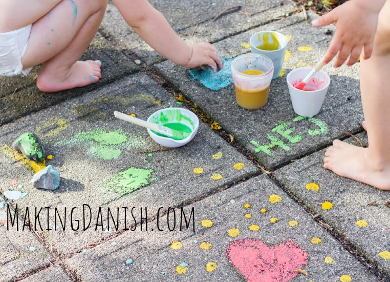 diy outdoor paint for toddlers and kids