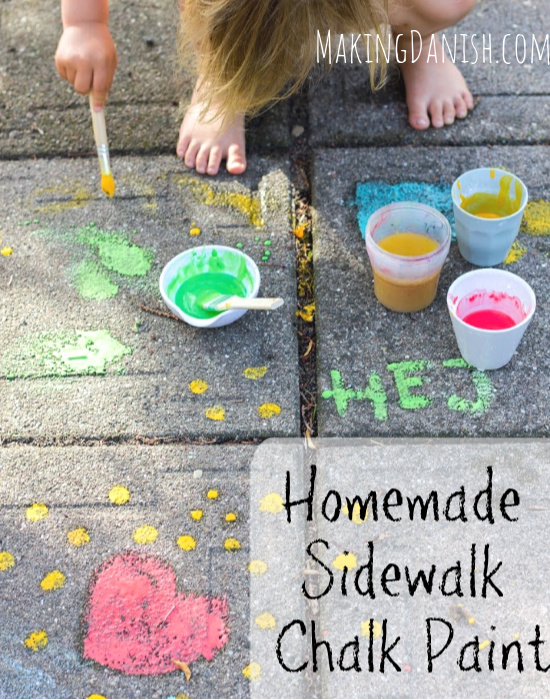 simple recipe sidewalk chalk paint
