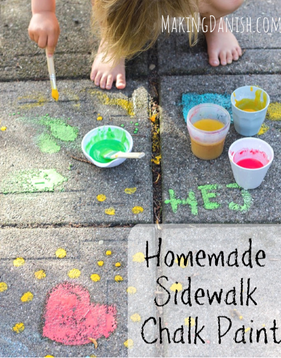 DIY Sidewalk Chalk Paint Set