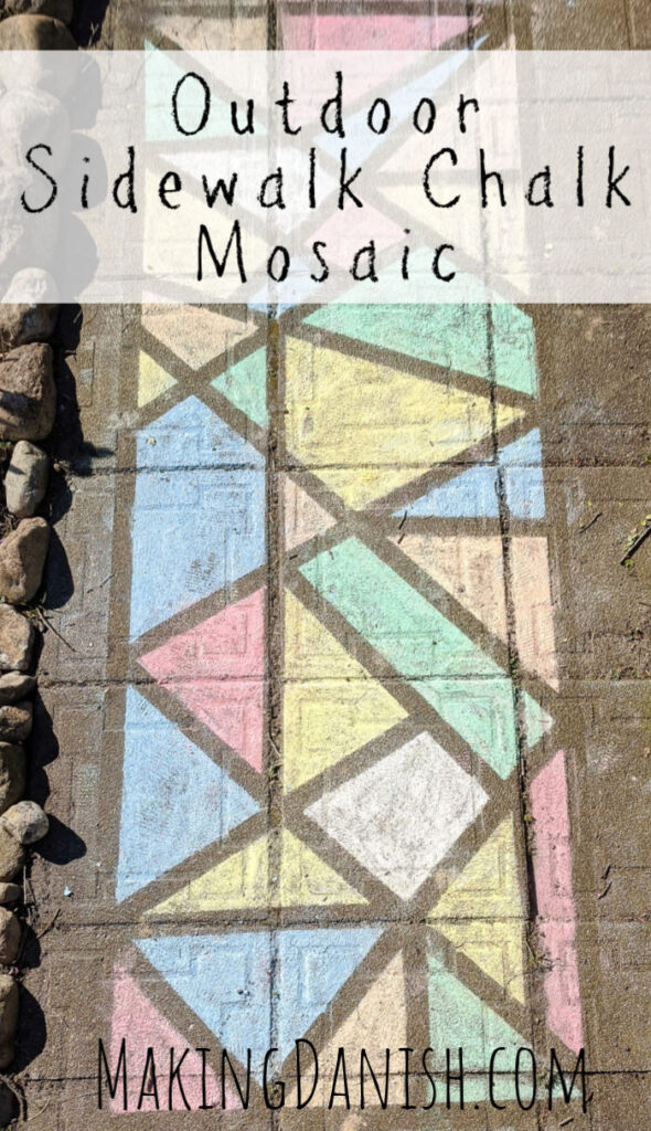 sidewalk chalk mosaic outdoor activity