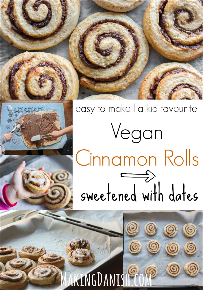 easy vegan cinnamon rolls with dates