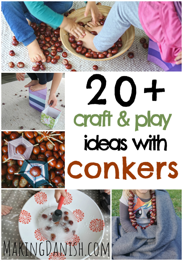 20 + crafts play ideas with conkers autumn fall crafts