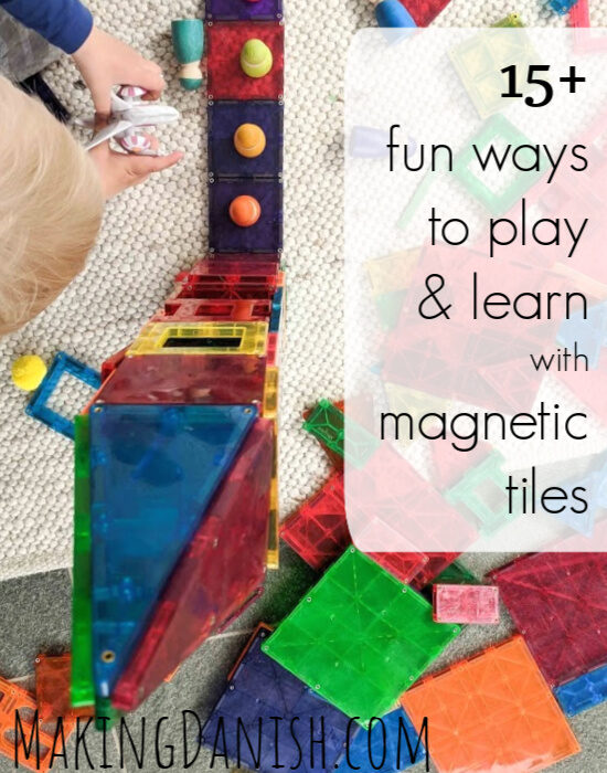15+ activities and play ideas with magnetic tiles