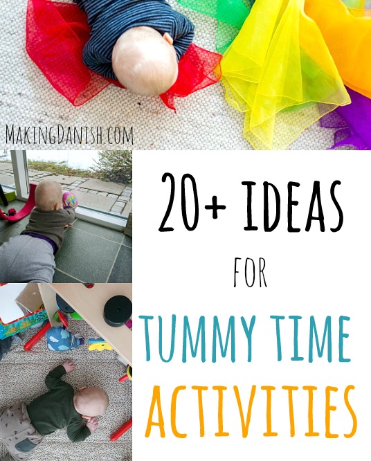 20+ ideas for tummy time activities
